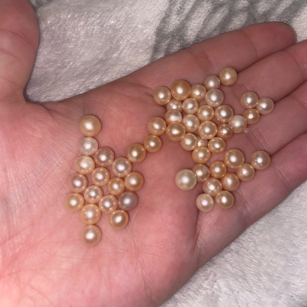 Genuine Freshwater Pink/Peach Pearls